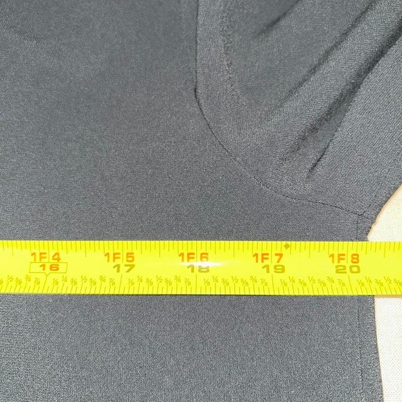 Halogen black tie neck long sleeve top - Picture 4 of 7